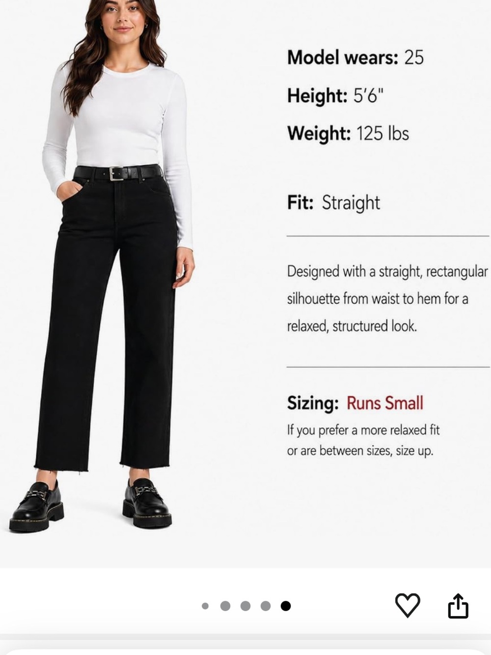 Dickies Women’s Straight High-Waisted Crop Pants in Black Size 10